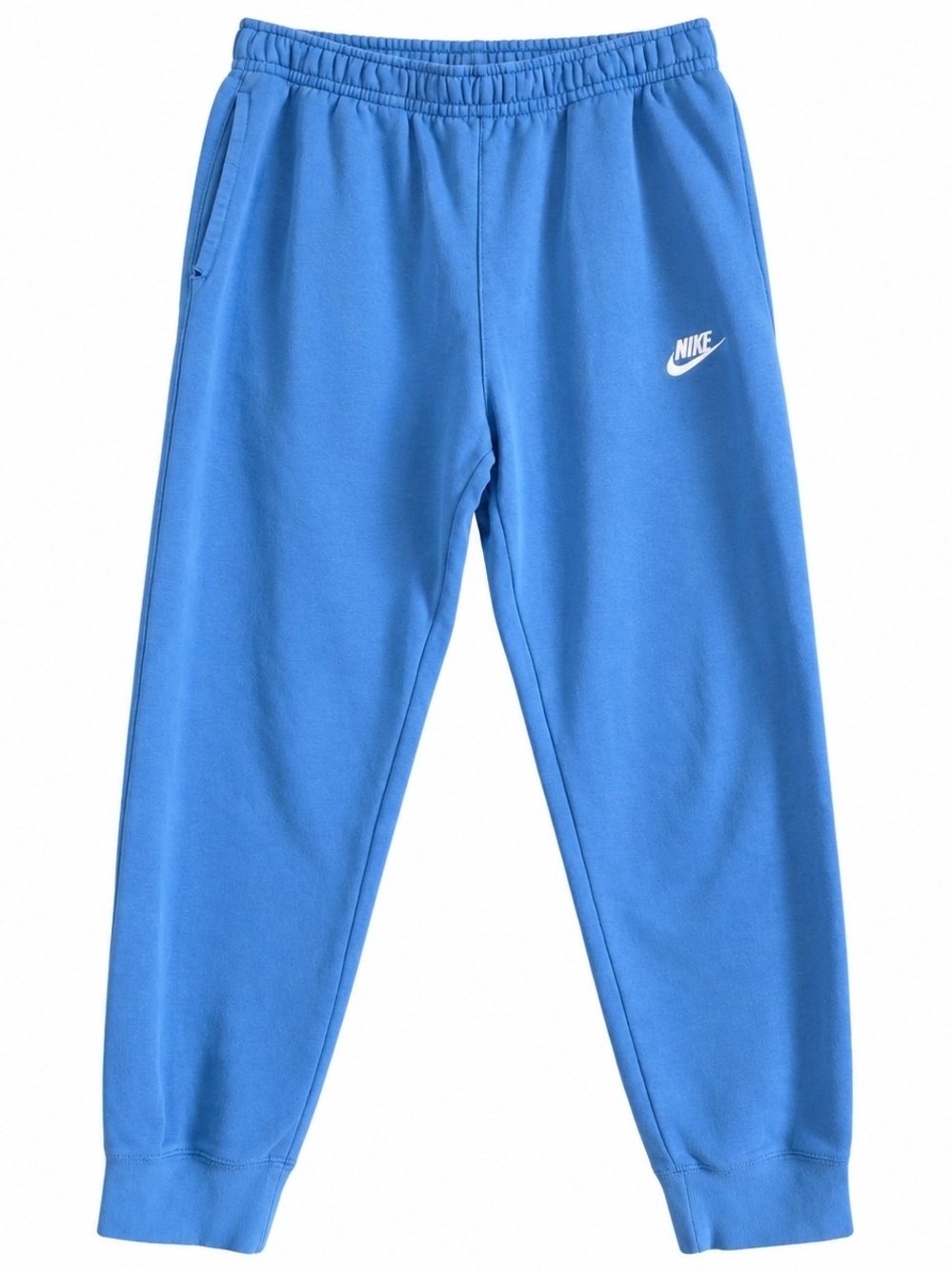 Nike Men's Blue Fleece Jogger Sweatpants Size Large Swoosh Logo